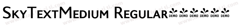 SkyTextMedium Regular字体转换